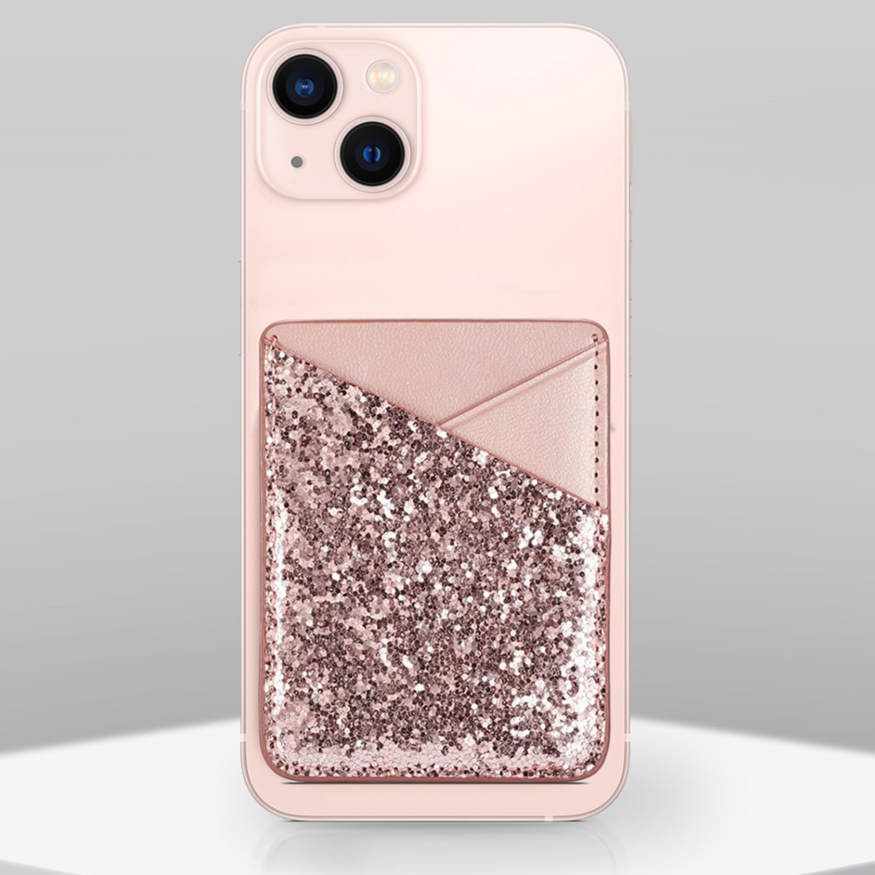Rose Gold Glitter Phone Wallet iPhone cover – JustAndBest India