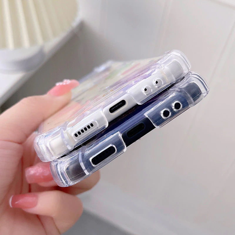 Cute Stars Transparent Shockproof Case iPhone cover – JustAndBest India