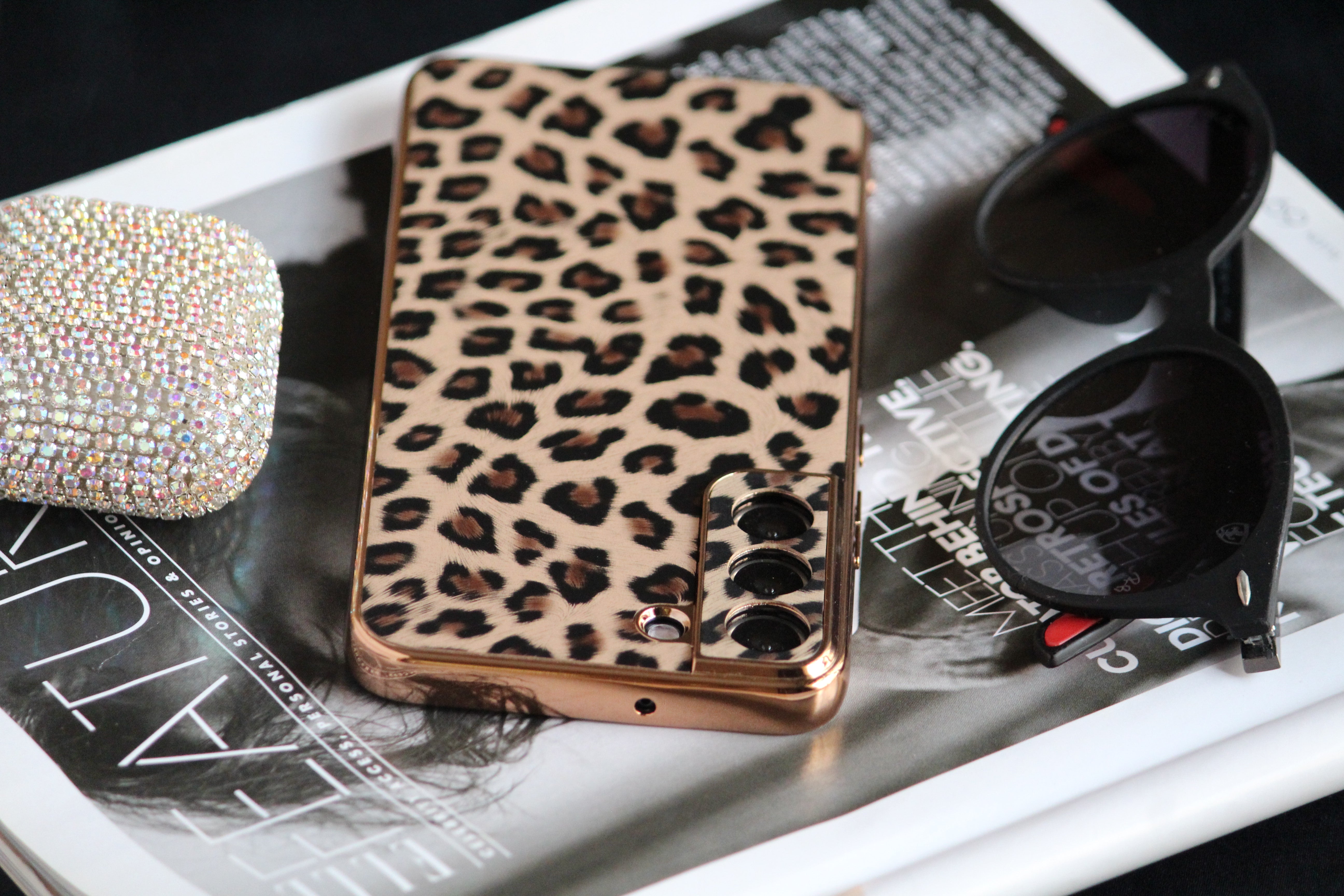 Leopard Print Gold Electroplated Luxury Cover iPhone cover – JustAndBest India