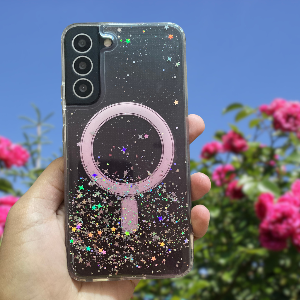 s22 plus  Glitter Transparent Case