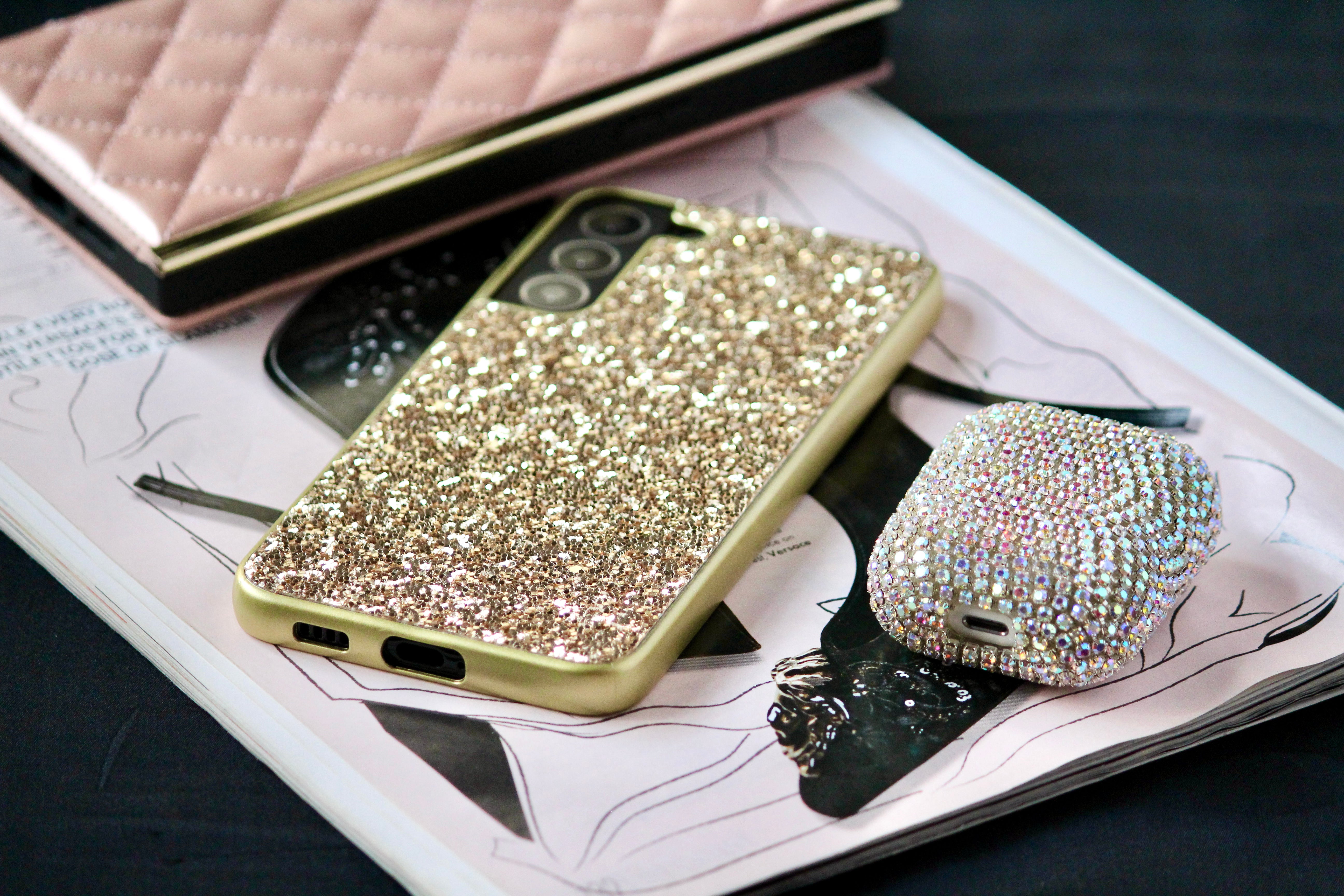 Gold Glitter Bling Sequin Cover iPhone cover – JustAndBest India