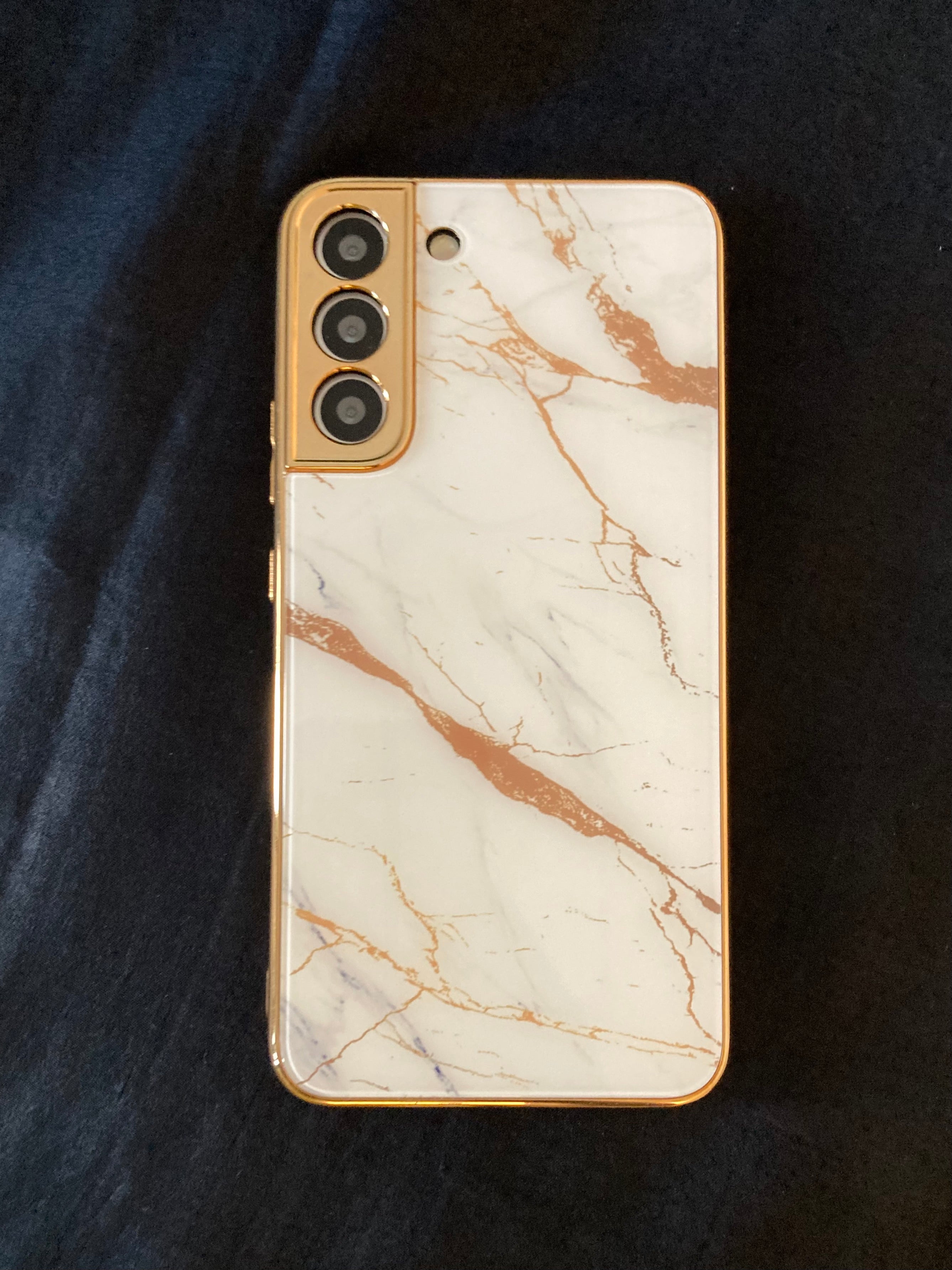 Gold Electroplated Marble Pattern Luxury Cover iPhone cover – JustAndBest India