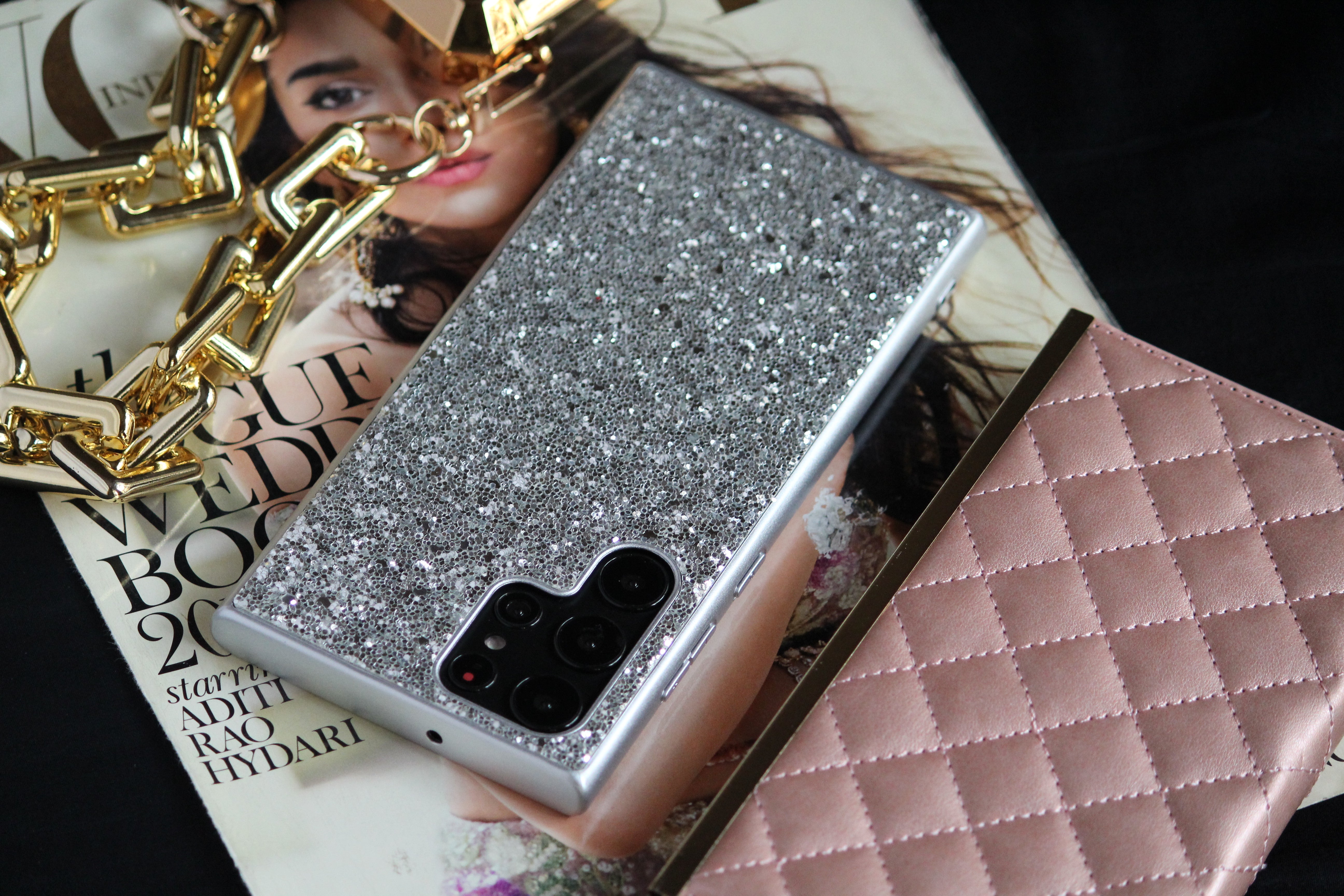 Silver Glitter Bling Sequin Cover iPhone cover – JustAndBest India