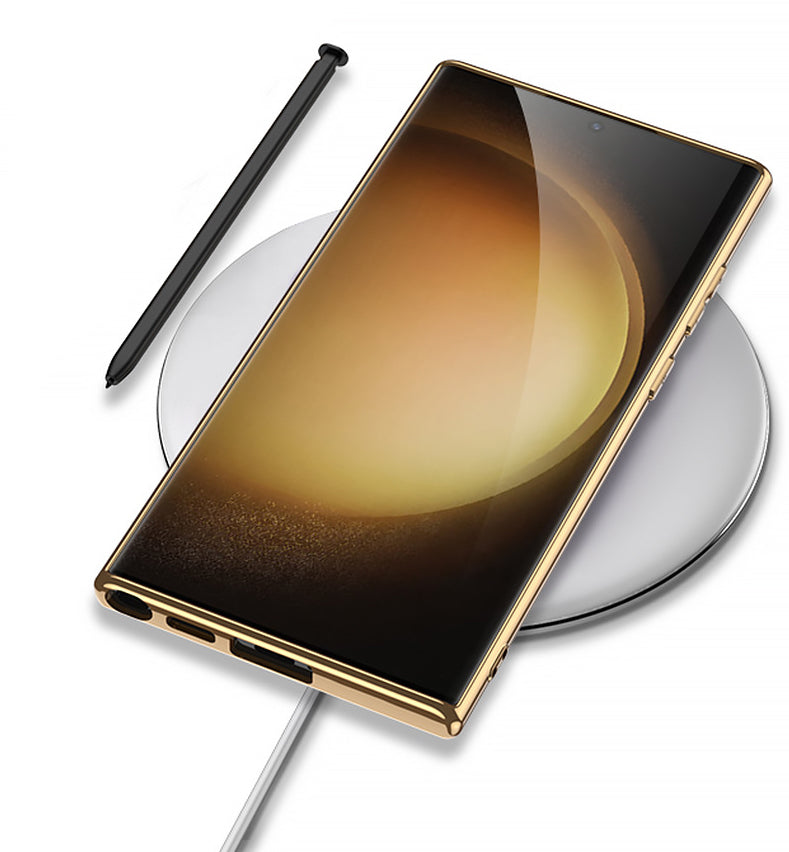 Gold Electroplated Python Pattern Leather Luxury Cover iPhone cover – JustAndBest India