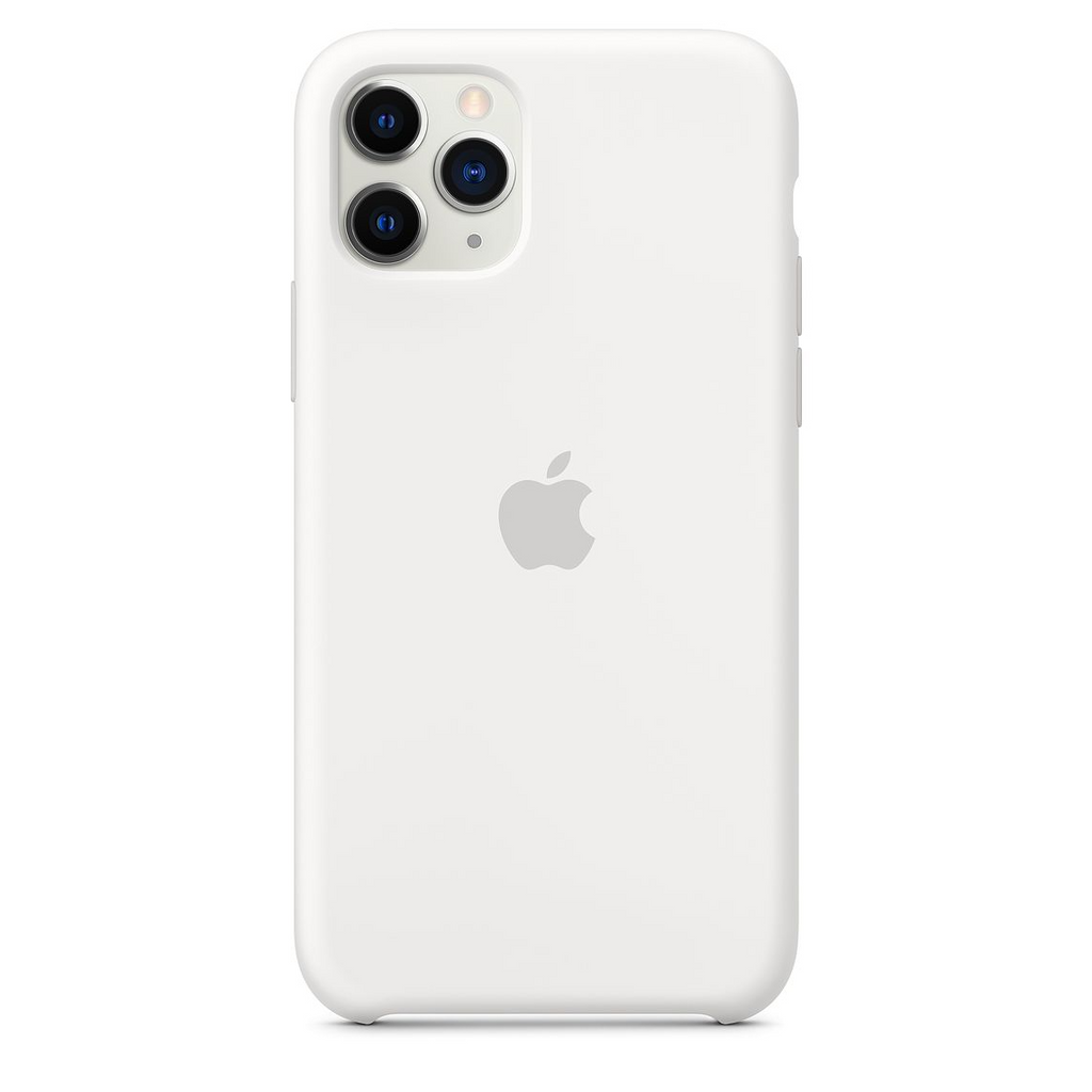 white silicon cover for iphone 11
