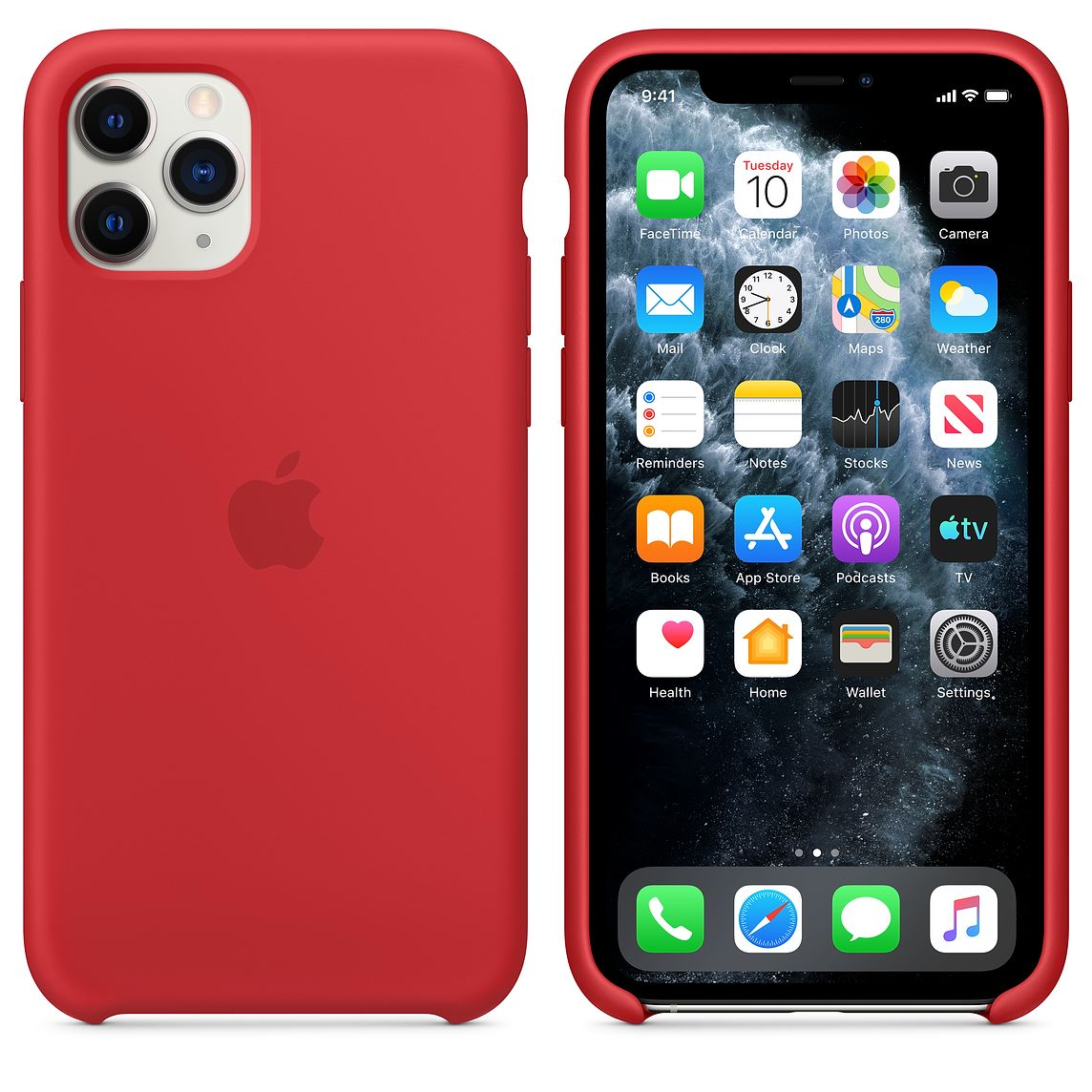 Red Premium Silicone Cover iPhone cover – JustAndBest India