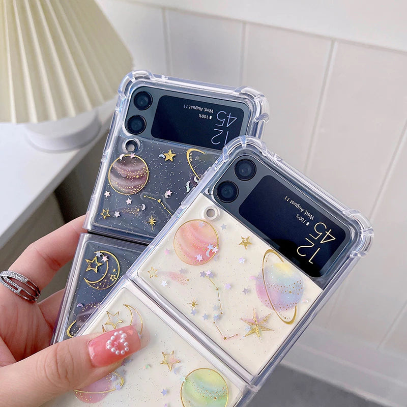 Cute Stars Transparent Shockproof Case iPhone cover – JustAndBest India