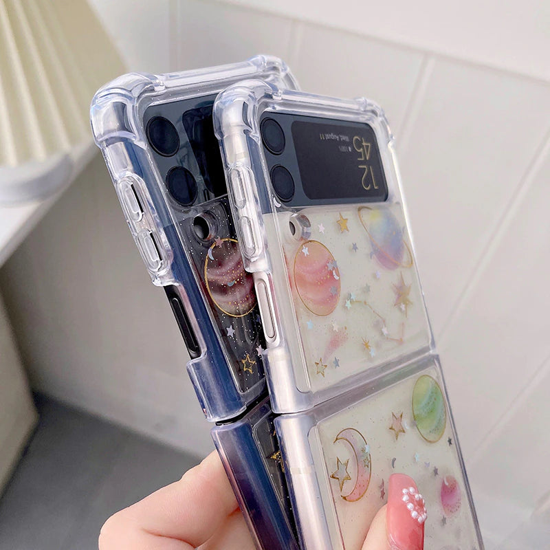 Cute Stars Transparent Shockproof Case iPhone cover – JustAndBest India