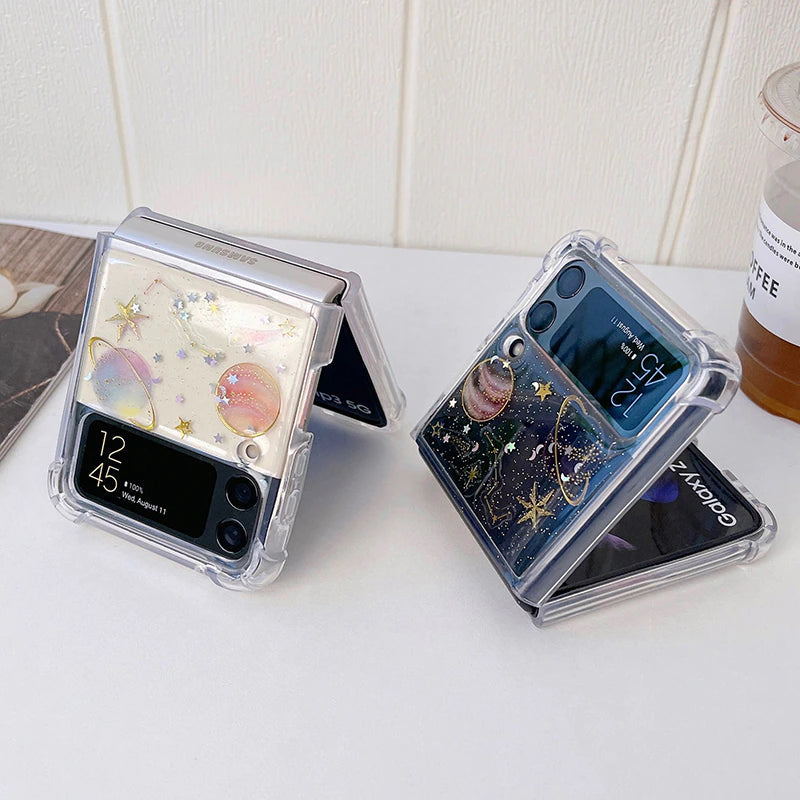 Cute Stars Transparent Shockproof Case iPhone cover – JustAndBest India
