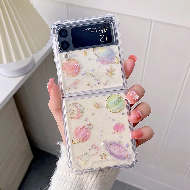 Cute Stars Transparent Shockproof Case iPhone cover – JustAndBest India