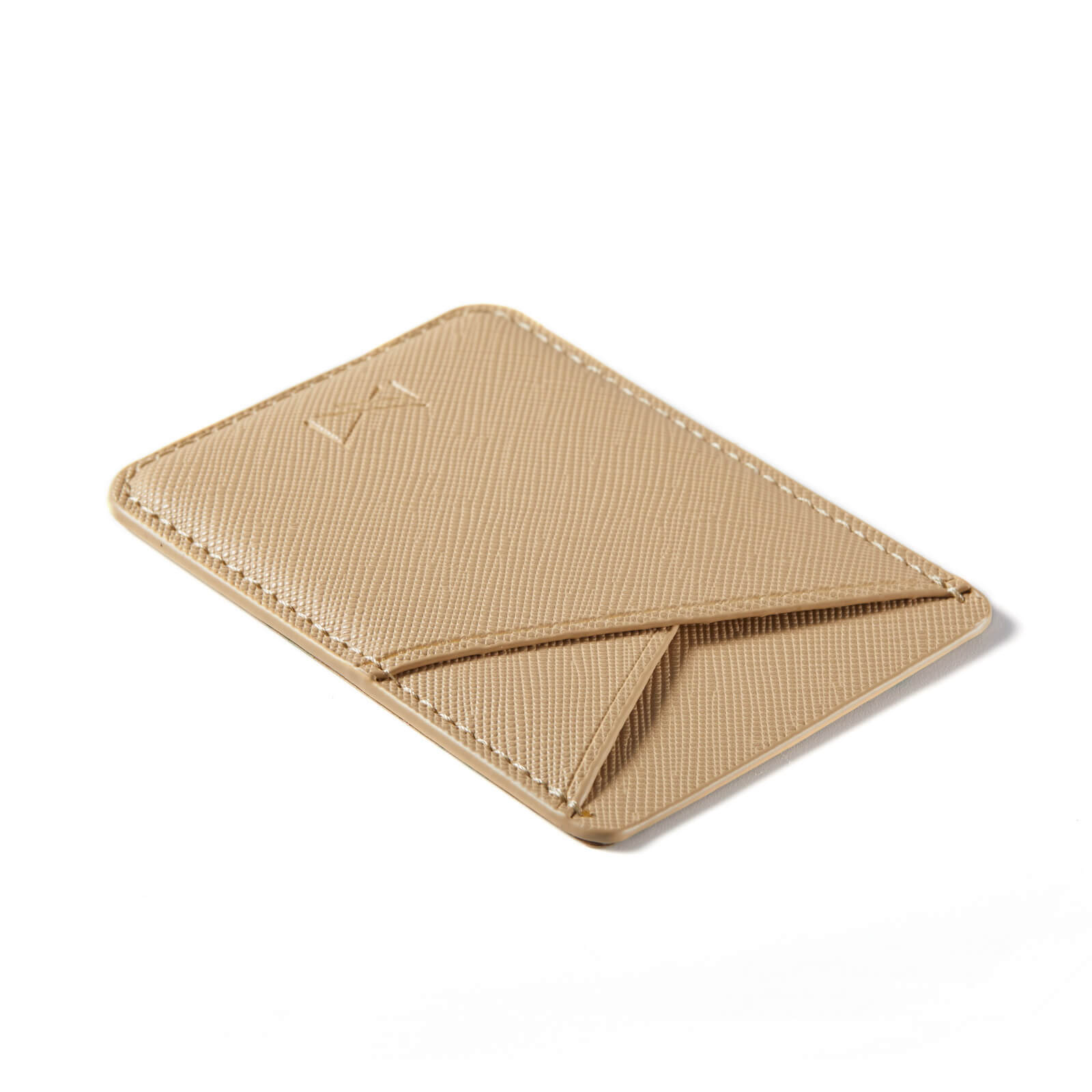 Sandy Tan Dual Card Holder Leather Phone Wallet – phone accessory by JustAndBest India