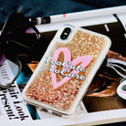 Too Cute To Care Glitter Quicksand Case