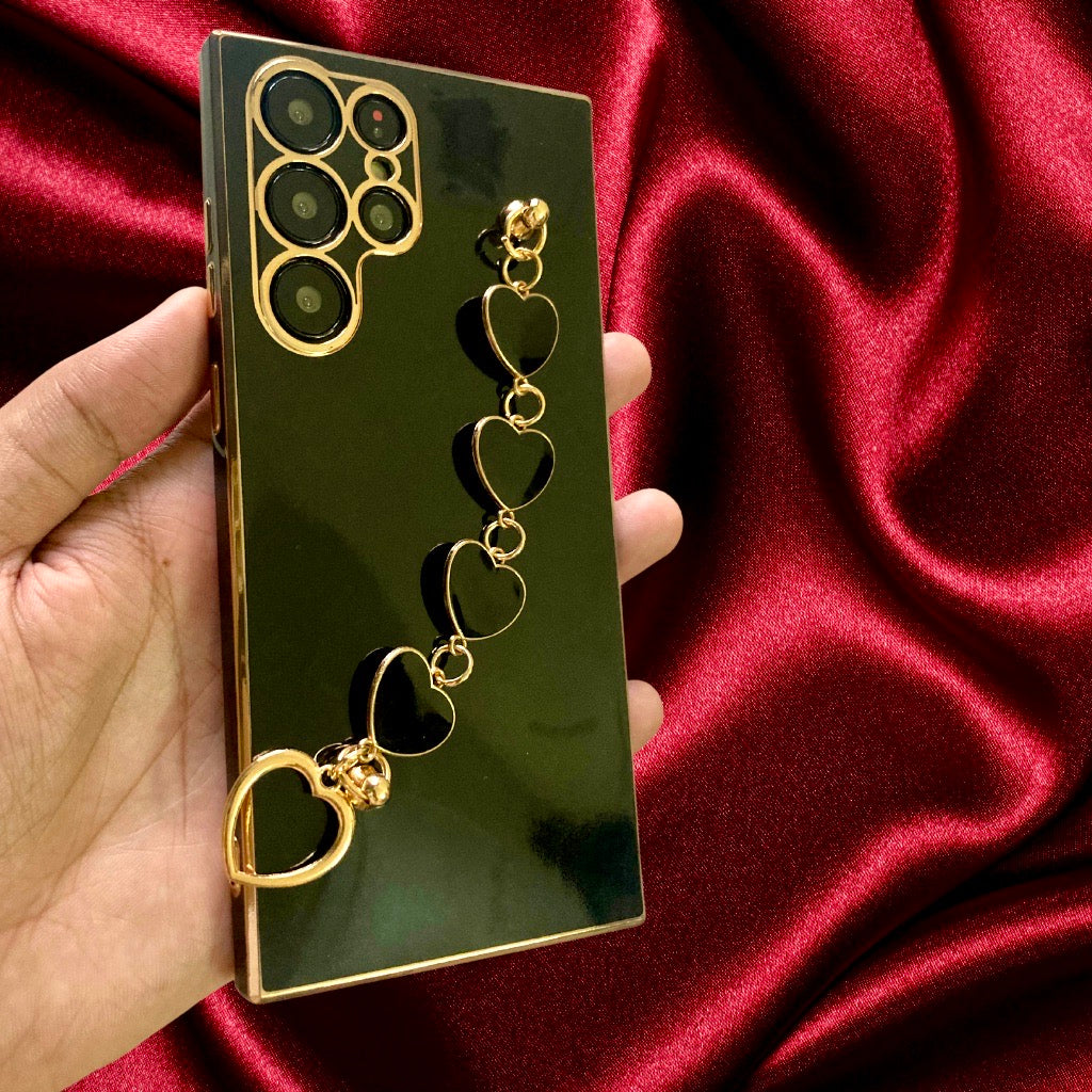 Cute Hearts Chain Bracelet Cover iPhone cover – JustAndBest India