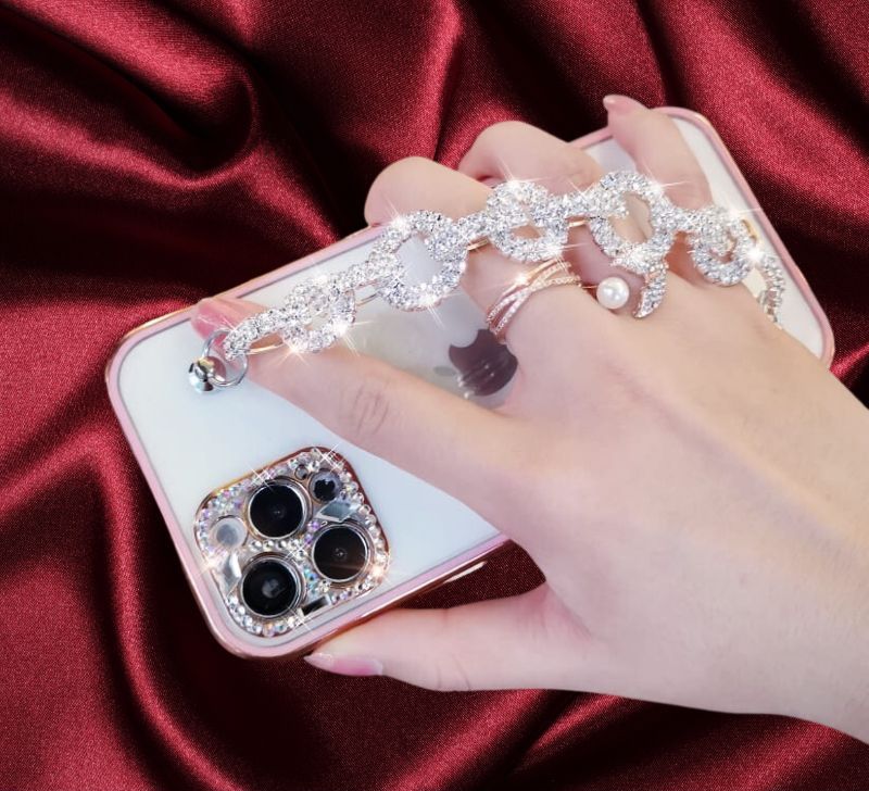 Bling Diamond Rhinestones Bracelet Cover iPhone cover – JustAndBest India