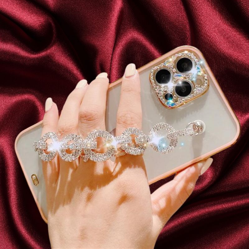 Bling Diamond Rhinestones Bracelet Cover for iphone 14