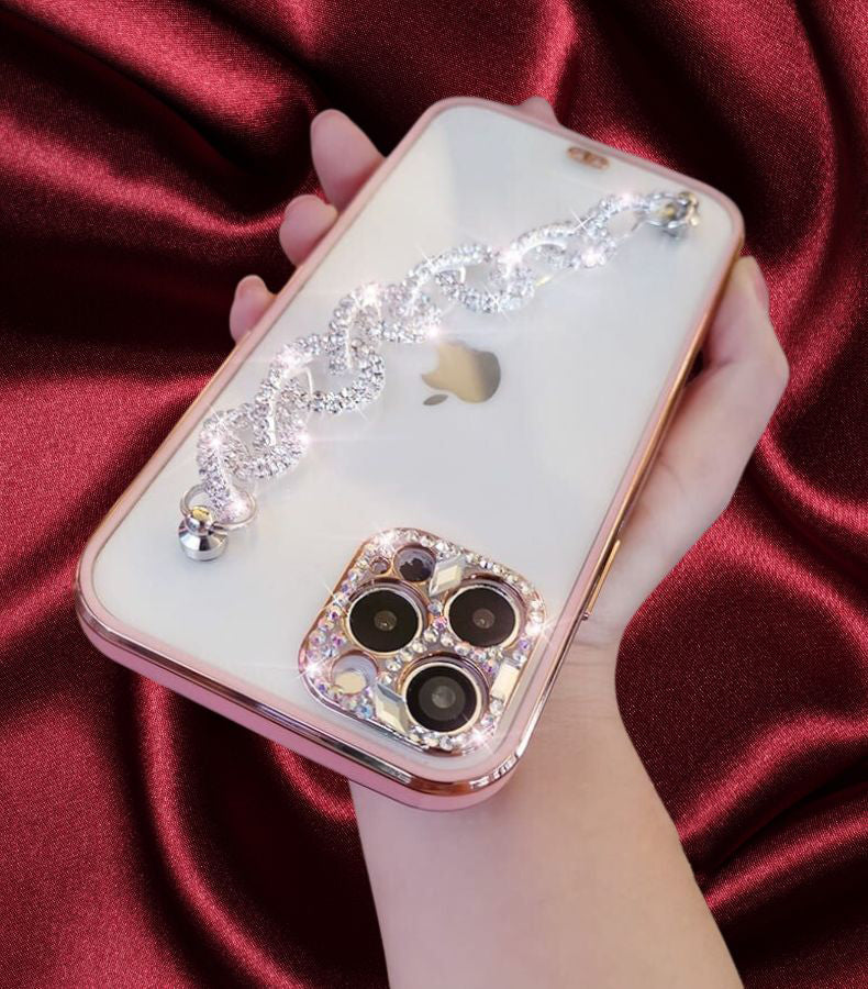 Bling Diamond Rhinestones Bracelet Cover iPhone cover – JustAndBest India