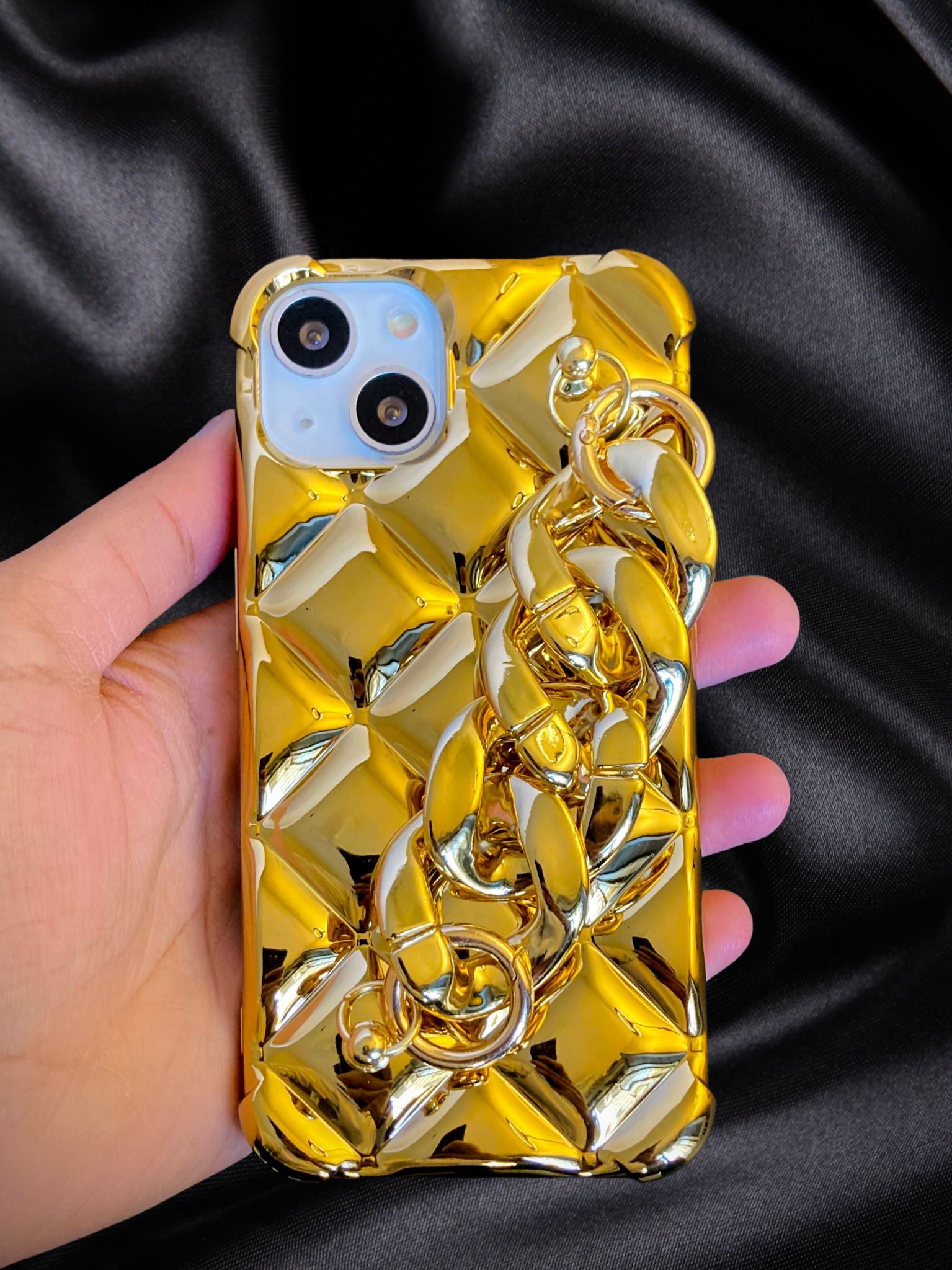 Gold Electroplated Glossy Bracelet Cover iPhone cover – JustAndBest India