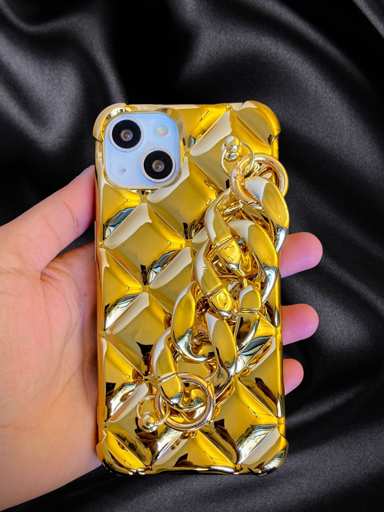 Gold Electroplated Glossy Bracelet Cover iPhone cover – JustAndBest India