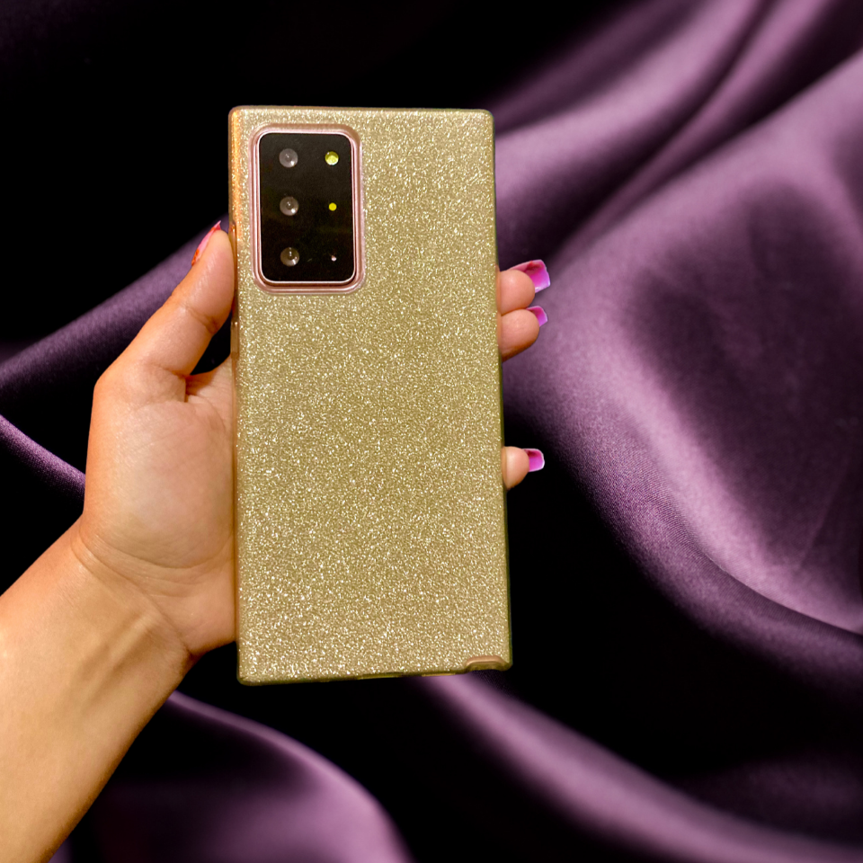 Gold Glitter Bling Cover for Samsung Galaxy Note 20