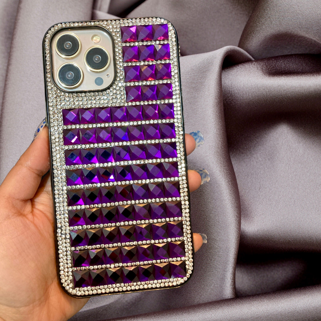 Royal Diamond Rhinestones Luxury Cover iPhone cover – JustAndBest India