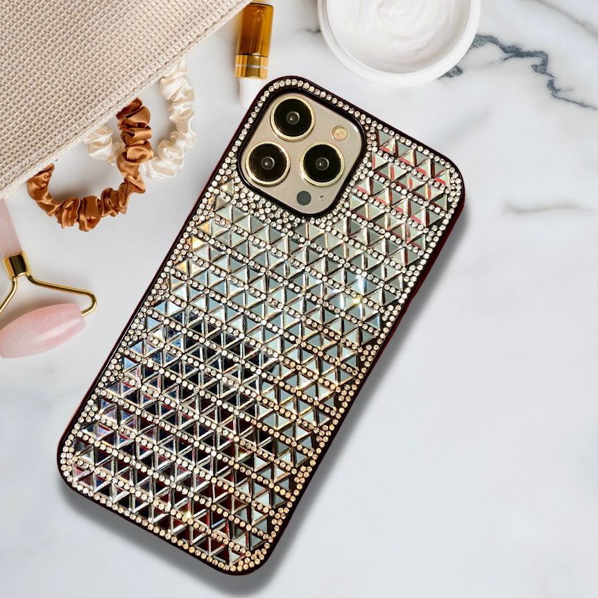 Bling Diamond Rhinestones Mirrors Luxury Cover iPhone cover – JustAndBest India