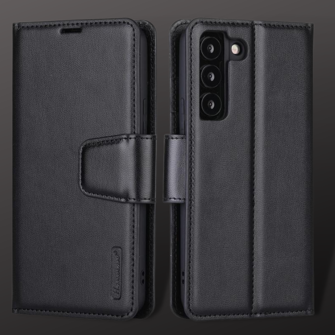 Two-In-One Wallet Style Premium Leather Luxury Flip Cover iPhone cover – JustAndBest India