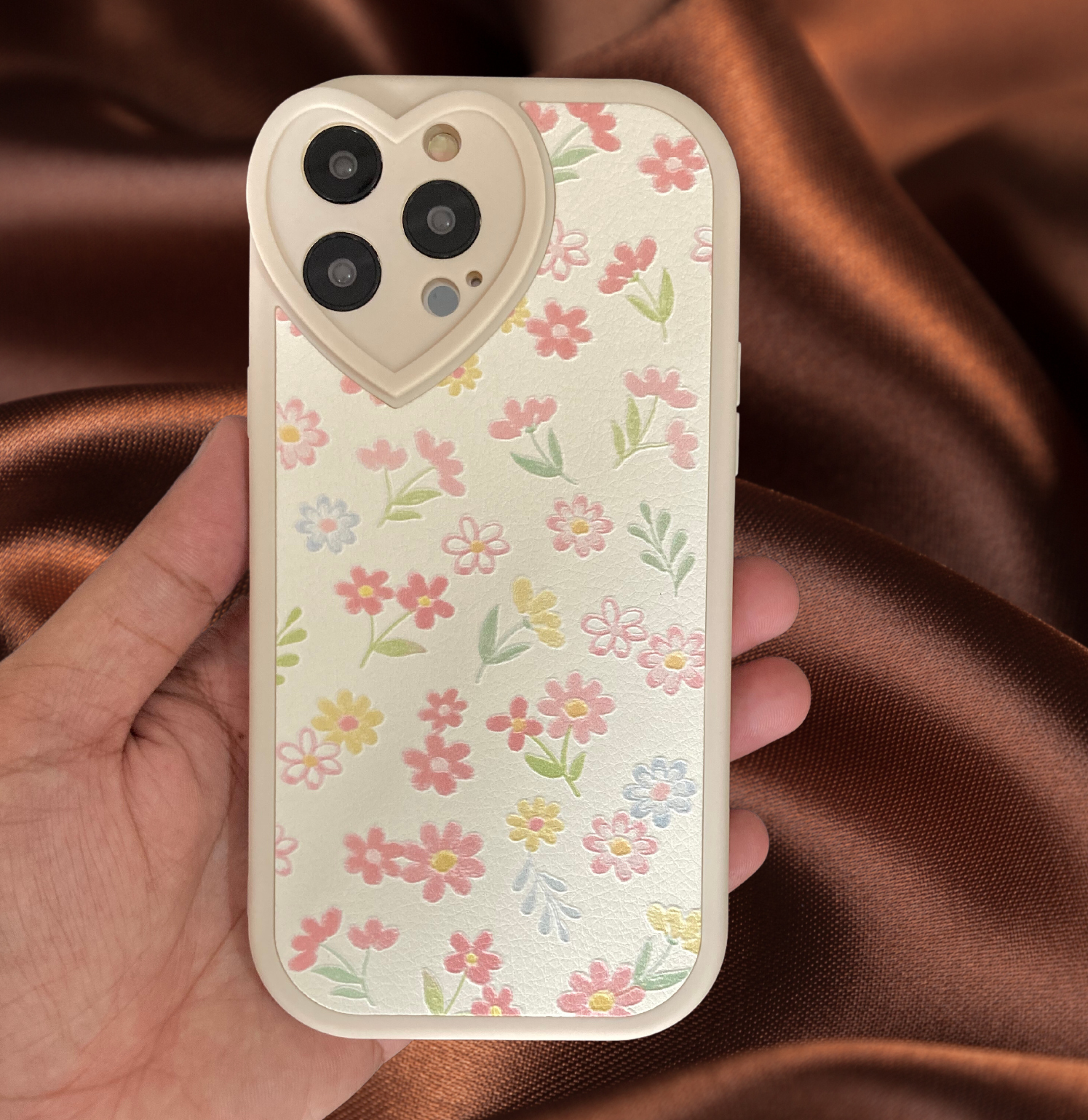 Luxury Embossed Retro Floral Cover iPhone cover – JustAndBest India