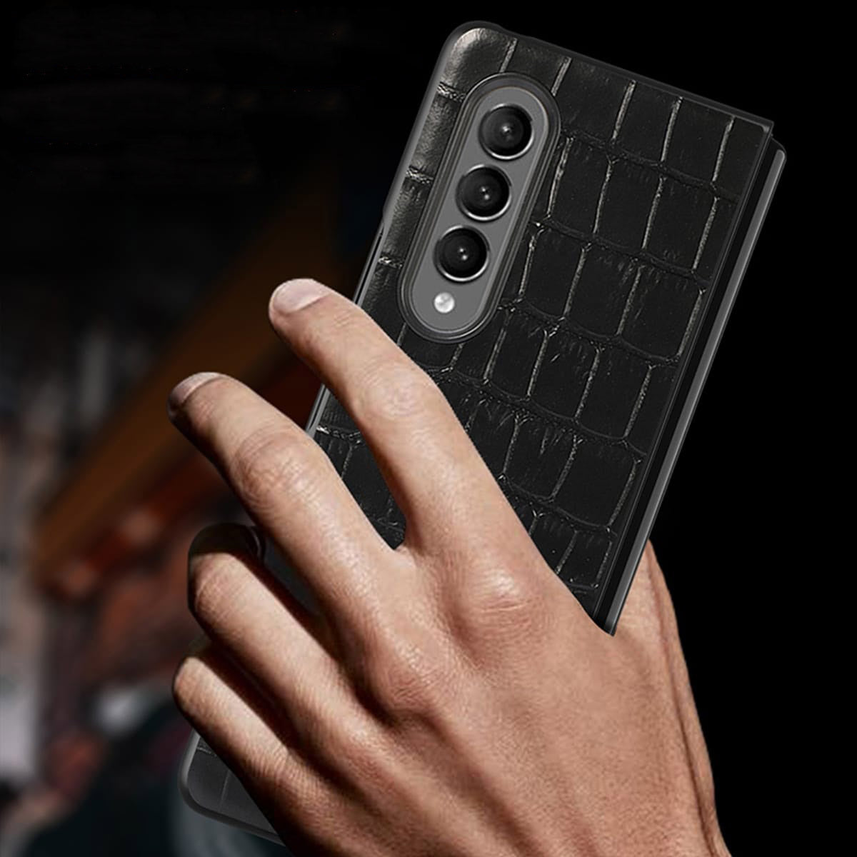 Croco Pattern Leather Luxury Case iPhone cover – JustAndBest India