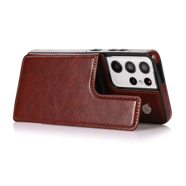 Wallet Style Leather Case for Samsung S21