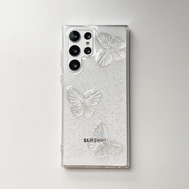 Cute 3D Butterflies Transparent Cover iPhone cover – JustAndBest India