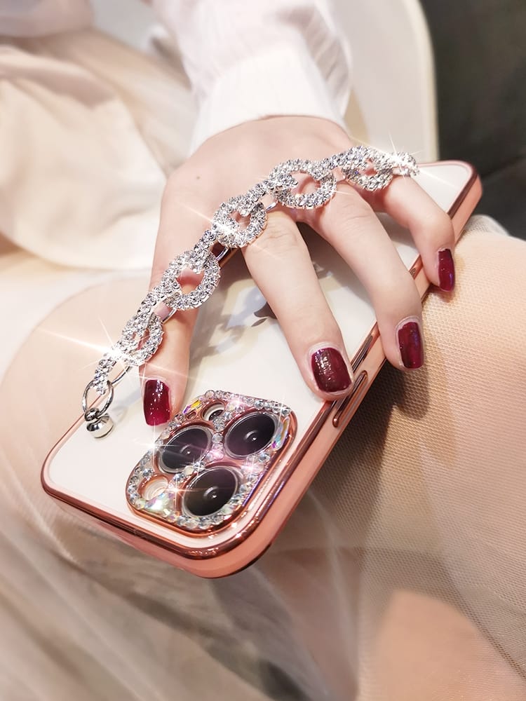 Bling Diamond Rhinestones Bracelet Cover iPhone cover – JustAndBest India