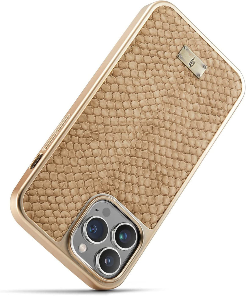 genuine python leather iphone cover