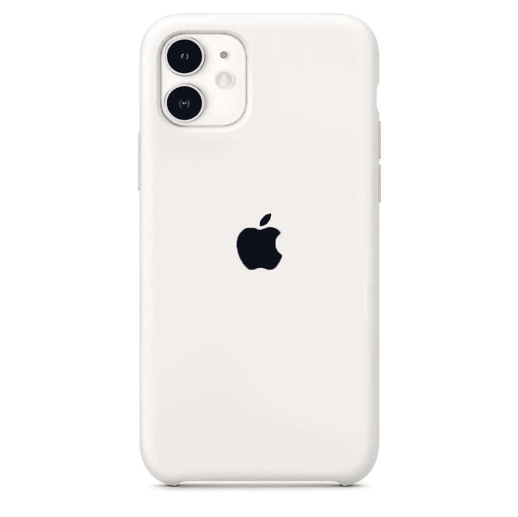 White Premium Silicone Cover for iphone