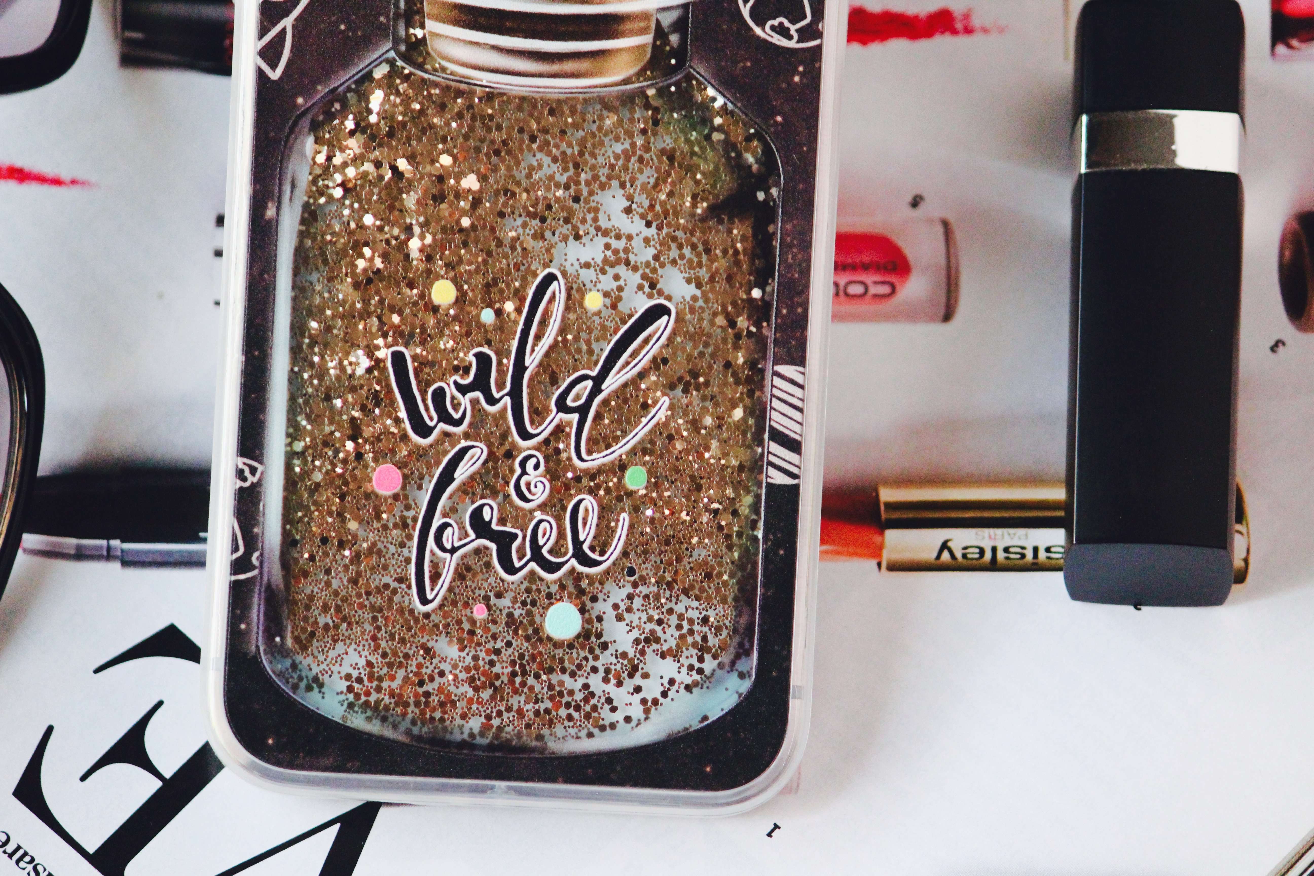 Wild And Free Glitter Sequin Quicksand Case iPhone cover – JustAndBest India