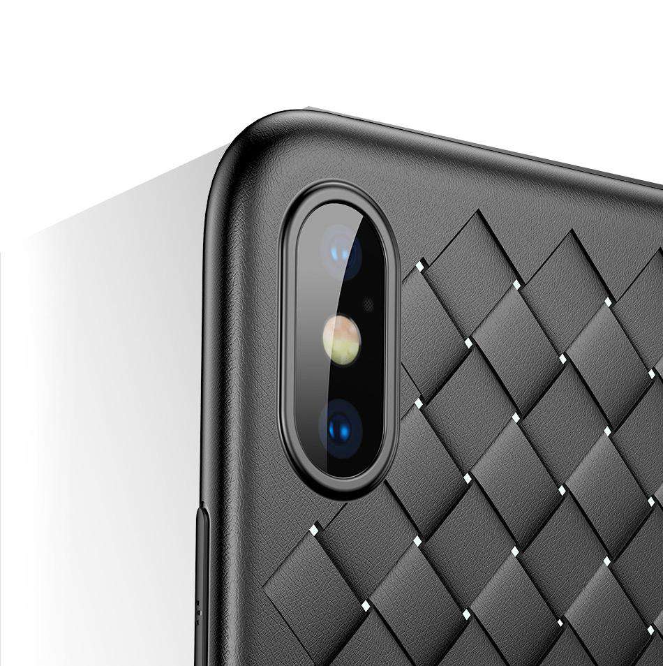Woven Grid Ultra Thin Case for iPhone XS / X