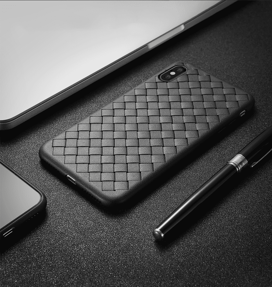 Woven Grid Ultra Thin Premium Case for iPhone XS / X