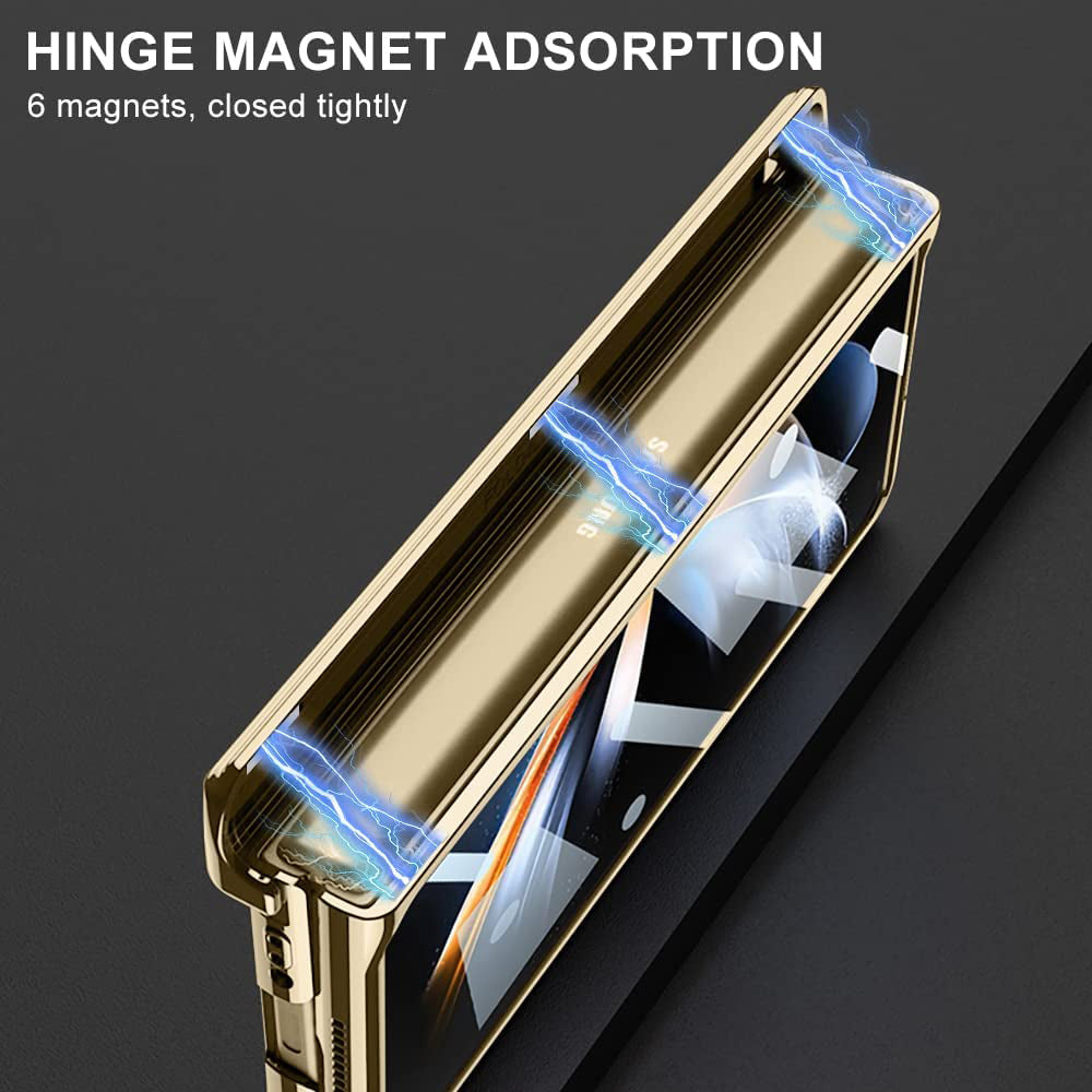 Gold Electroplated Premium Transparent Glass Cover (with Front Glass and Hinge protection) iPhone cover – JustAndBest India