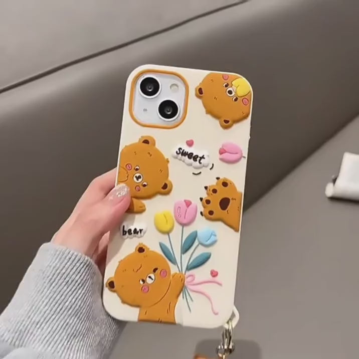 3D Bear iphone 14 cover