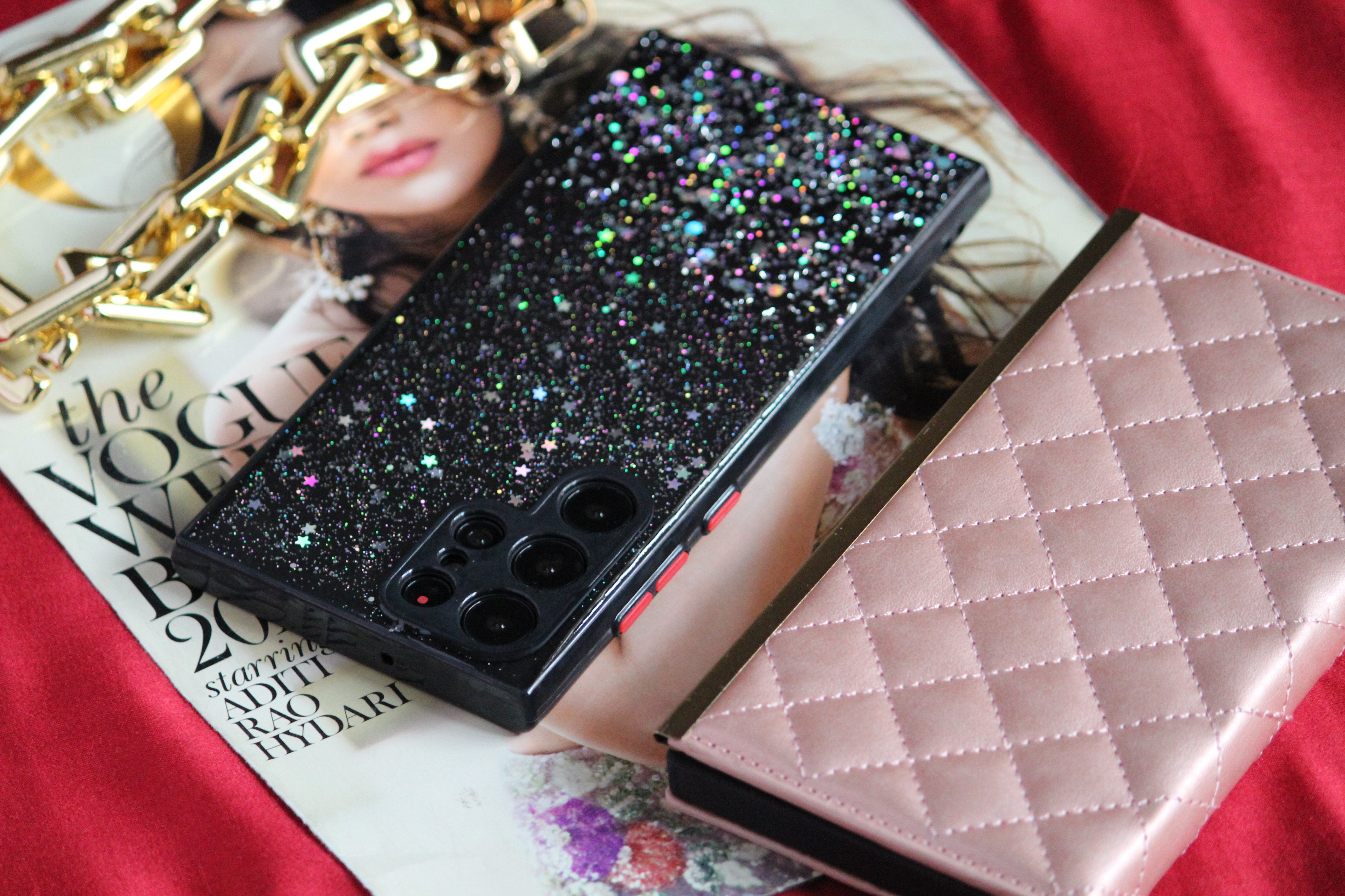 Glitter Stars Transparent Cover iPhone cover – JustAndBest India