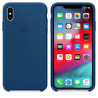 Blue Silicone Cover for iPhone X