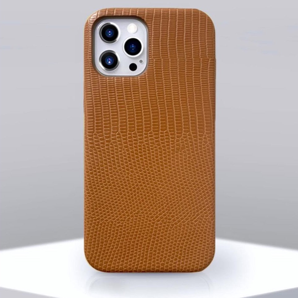 Brown Alligator Leather Luxury Case iPhone cover – JustAndBest India