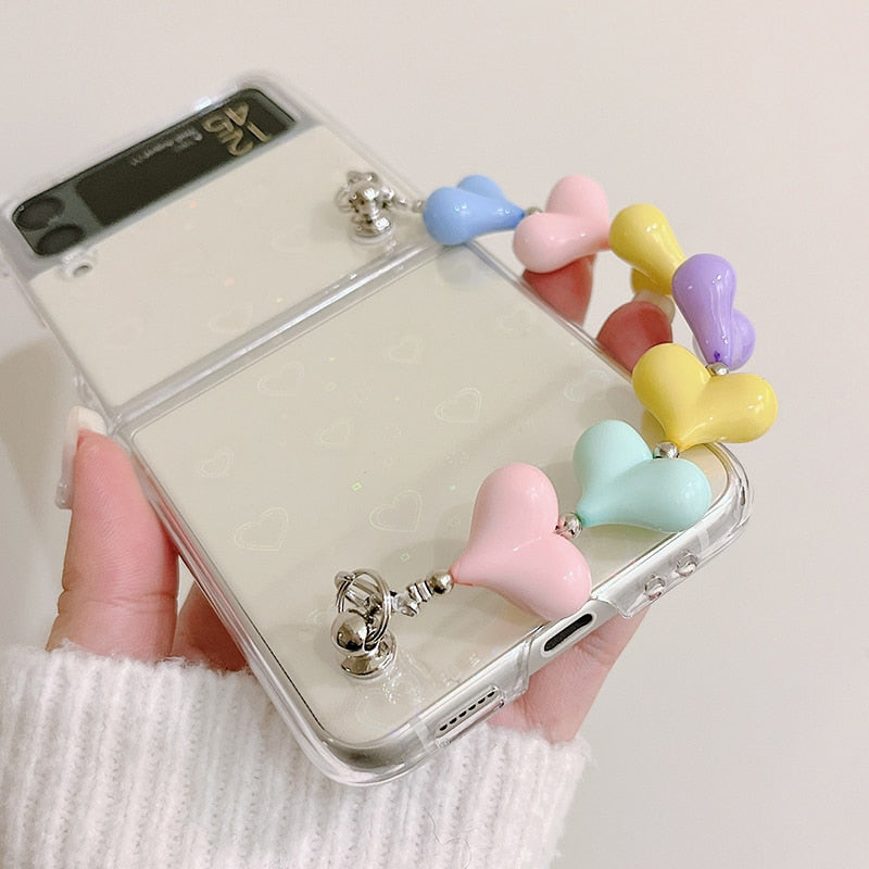 Zazzy Bling Colorful Hearts Bracelet Cover iPhone cover – JustAndBest India