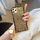 Gold Glitter Ring Holder Luxury Cover – phone accessory by JustAndBest India