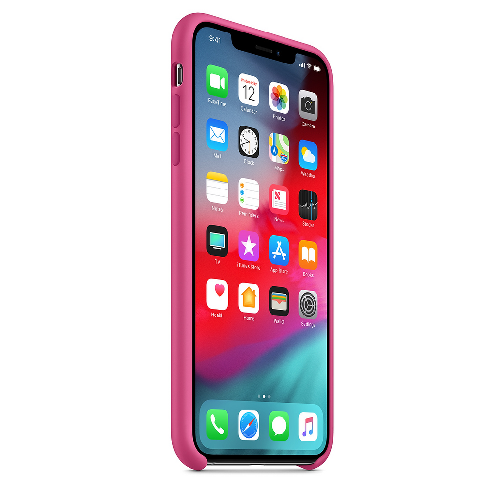 Pink Premium Silicone Cover for iphone X