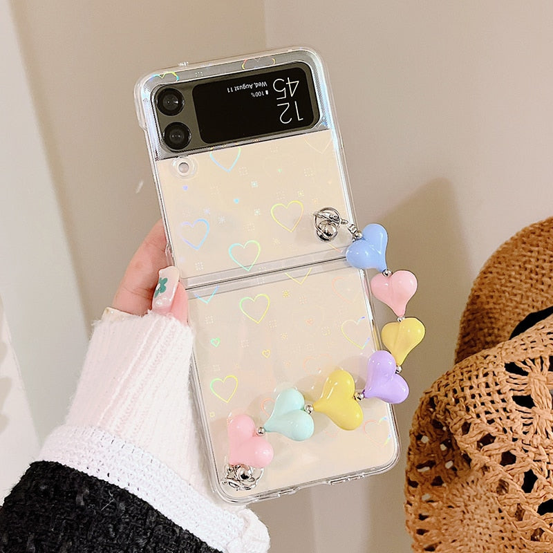 Zazzy Bling Colorful Hearts Bracelet Cover iPhone cover – JustAndBest India