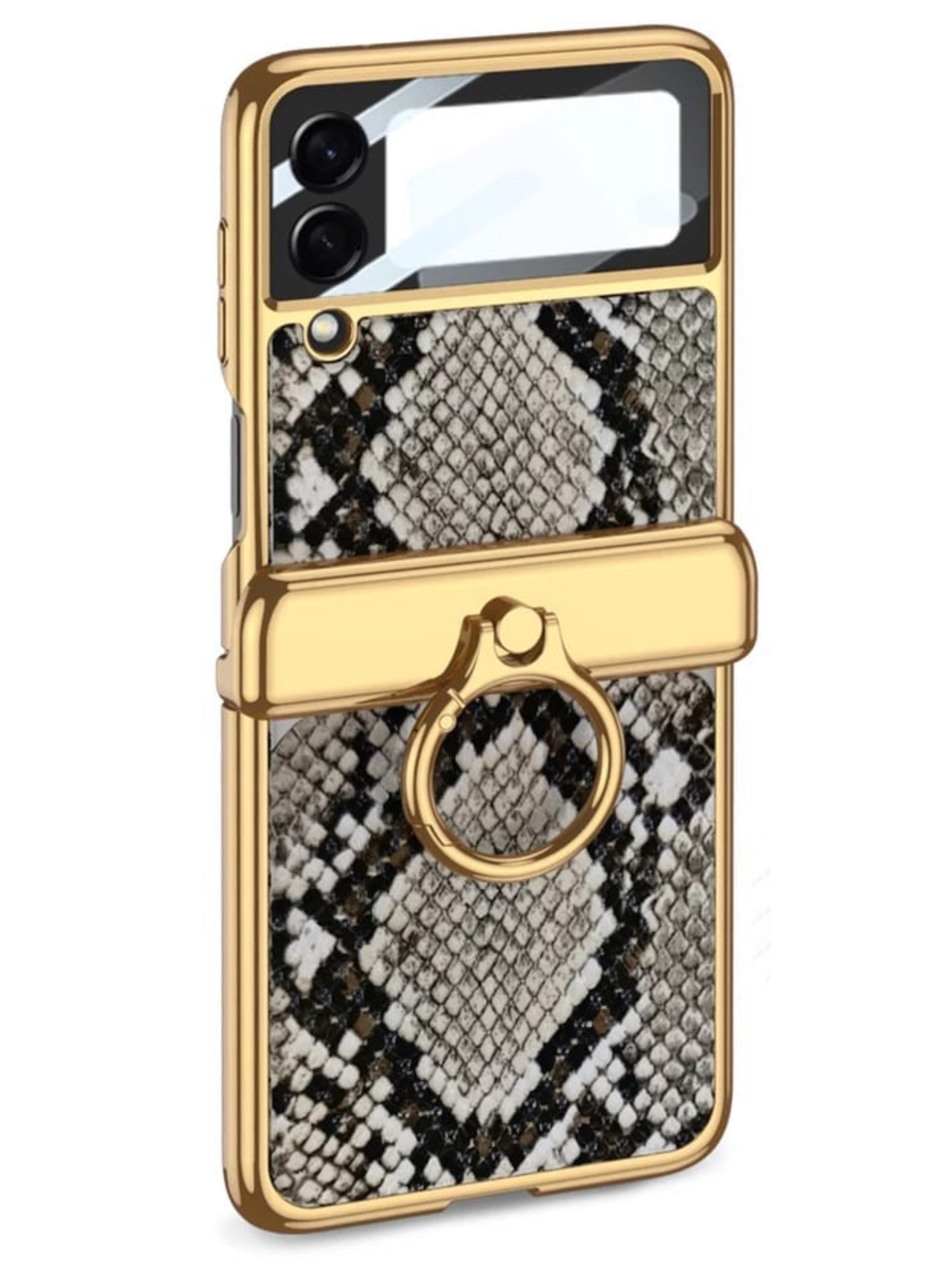 Gold Electroplated Python Leather Luxury Case iPhone cover – JustAndBest India