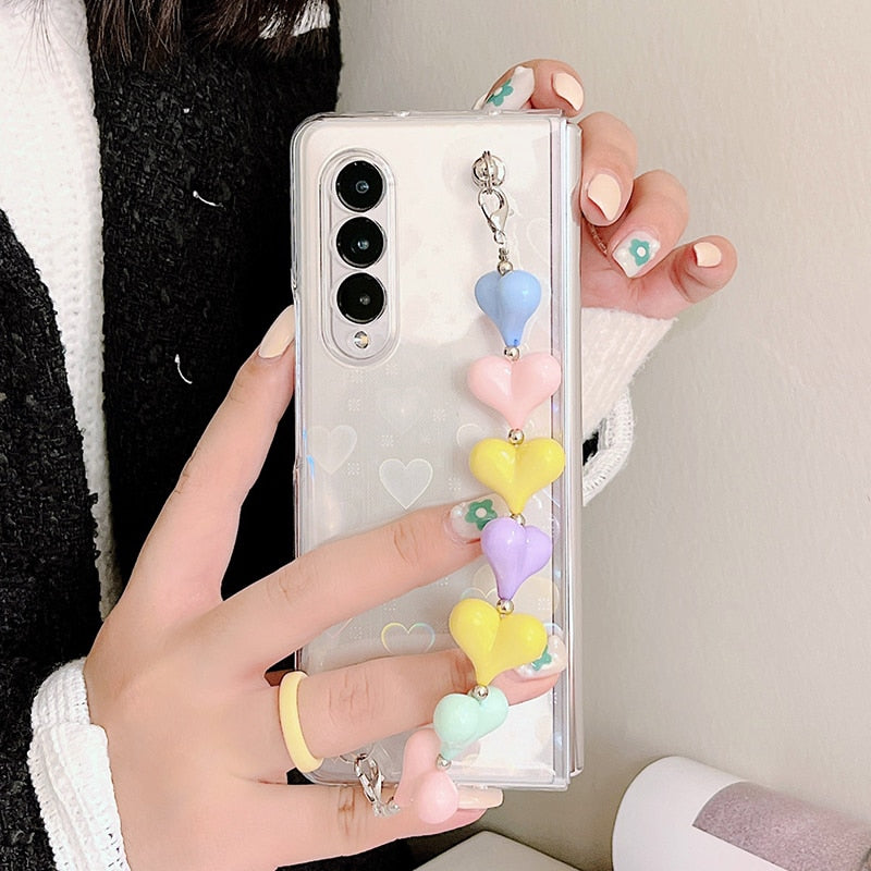 Zazzy Bling Colorful Hearts Bracelet Cover iPhone cover – JustAndBest India
