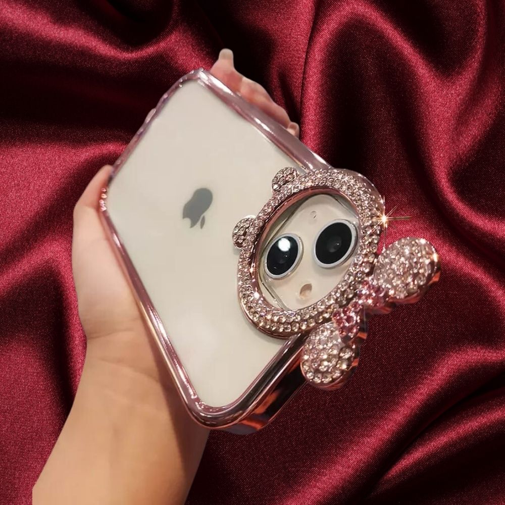 Cute Minnie Mouse Ears Rhinestones Cover iPhone cover – JustAndBest India