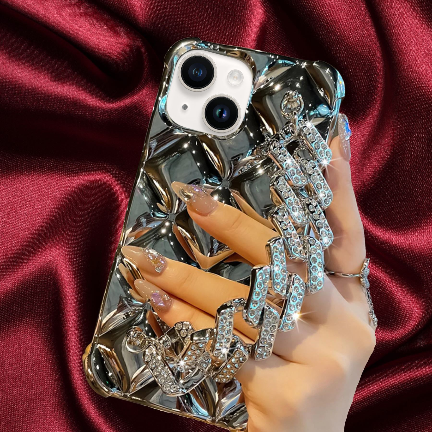 Zazzy Bling Diamonds Bracelet Cover iPhone cover – JustAndBest India
