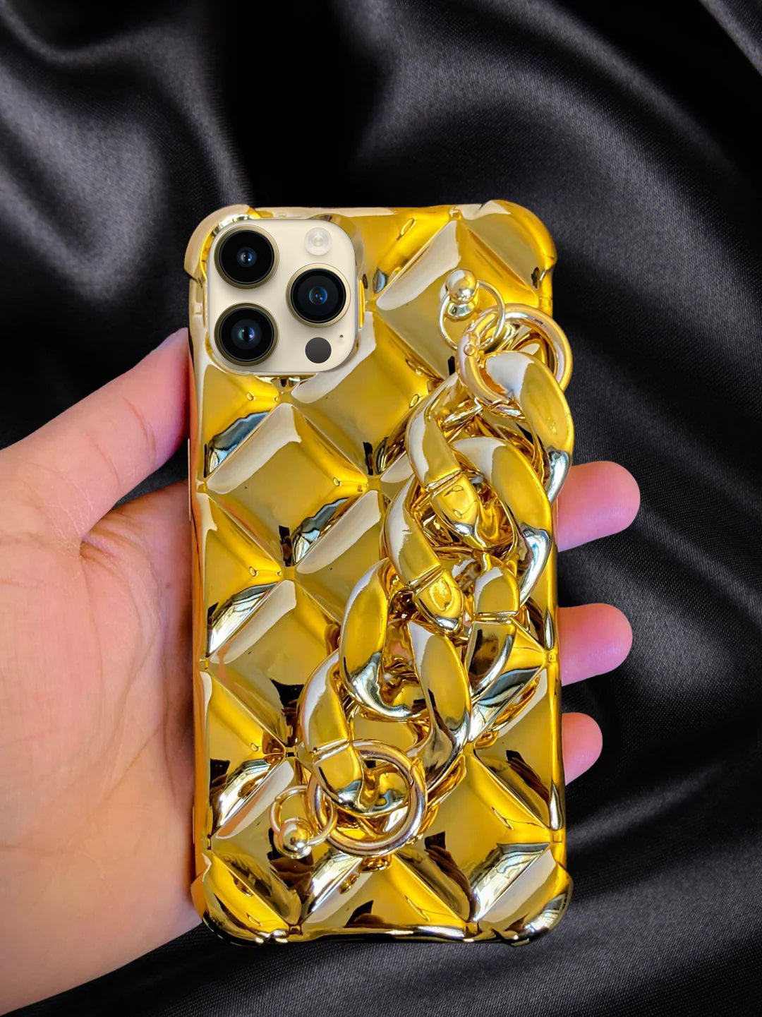 Gold Electroplated Glossy Bracelet Cover iPhone cover – JustAndBest India
